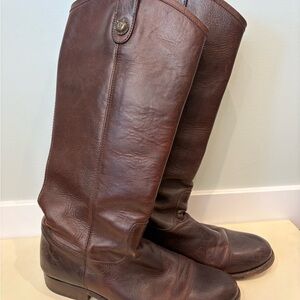 Frye Brown Leather Riding Boots